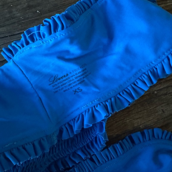 Lovers + Friends Blue Kids Swimsuit Set - Picture 3 of 4